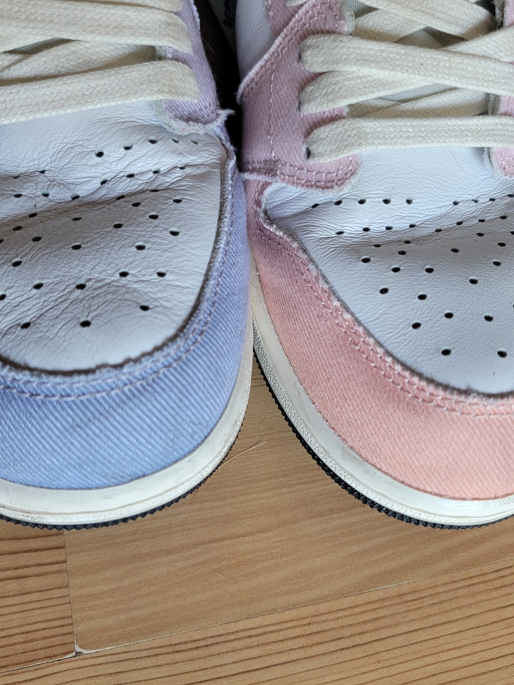 Nike High-Top Sneakers in Pastel Pink and Lavender - Picture 7 of 10